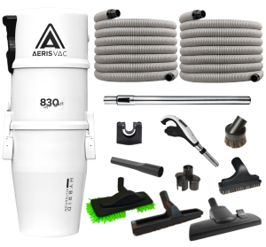 Odkurzacz Centralny AERISVAC AV830 zestaw do węża chowanego podwójny