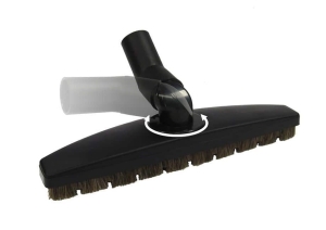 Szczotka Dustoff z naturalnym włosiem do podłóg obrotowa 30cm, czarna