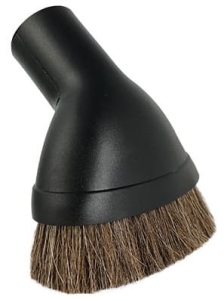 Szczotka Dustoff owalna z długim naturalnym włosiem 10cm, czarna