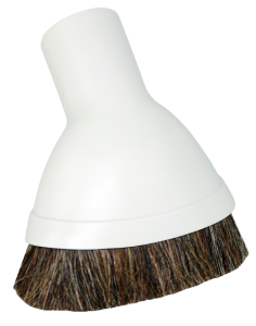 Szczotka Dustoff owalna z długim naturalnym włosiem 10cm, biała