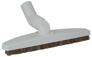 Szczotka Borysowsk z naturalnym włosiem do podłóg obrotowa 30cm, biała