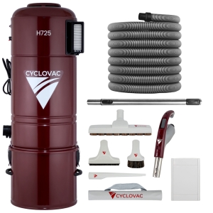 Odkurzacz Centralny CycloVac H725 + Zestaw Retraflex MAXFLOW