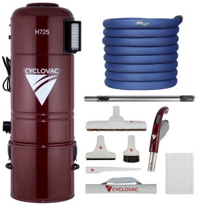 Odkurzacz Centralny CycloVac H725 + Zestaw Retraflex w pokrowcu