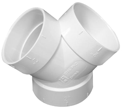Trójnik 2x45° PCV do instalacji odkurzacza centralnego.png