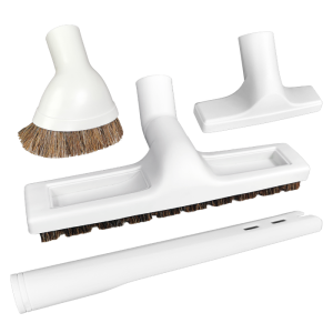Zestaw czterech szczotek Deluxe, biały